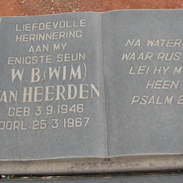 HEERDEN W.B., van 1946-1967