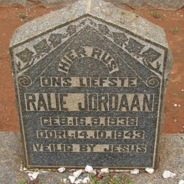 JORDAAN Ralie 1938-1943