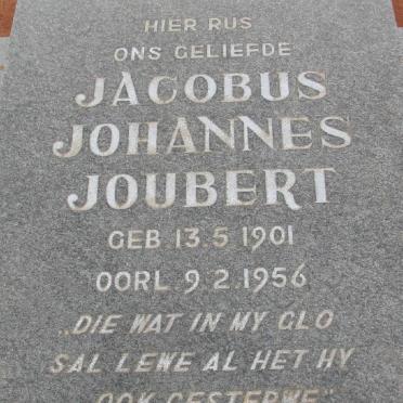 JOUBERT Jacobus Johannes 1901-1956