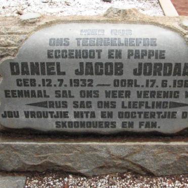 JORDAAN Daniel Jacob 1932-1960