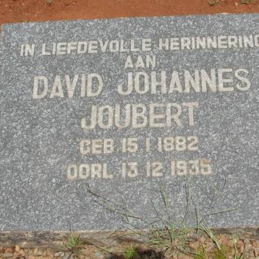 JOUBERT David Johannes 1882-1935 &amp; Engela Aletta DE JAGER 1884-1960