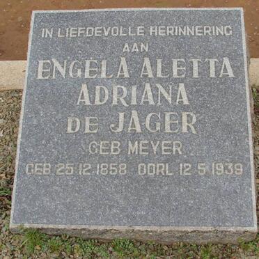 JAGER Engela Aletta, de nee MEYER 1858-1939