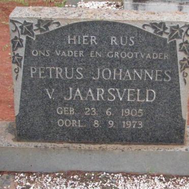JAARSVELD Petrus Johannes, van 1905-1973