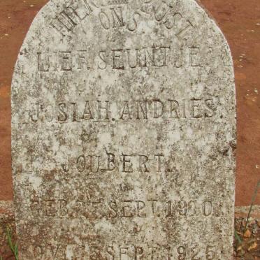 JOUBERT Josiah Andries 1910-1925