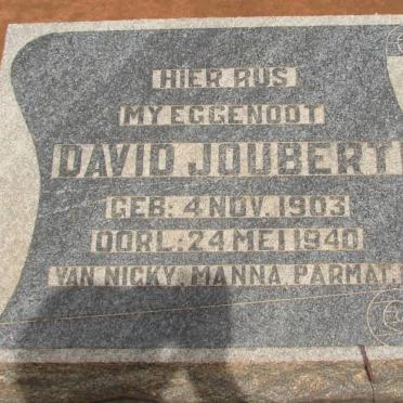 JOUBERT David 1903-1940