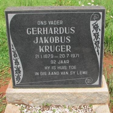 KRUGER Gerhardus Jakobus 1879-1971