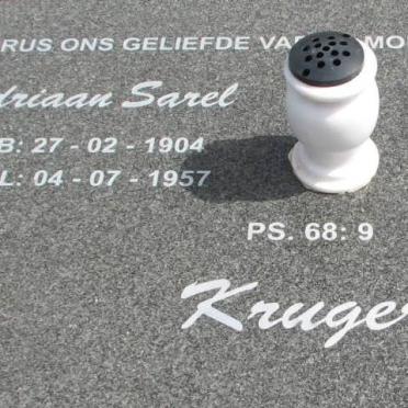 KRUGER Adriaan Sarel 1904-1957 &amp; Susara M.P. 1915-2006