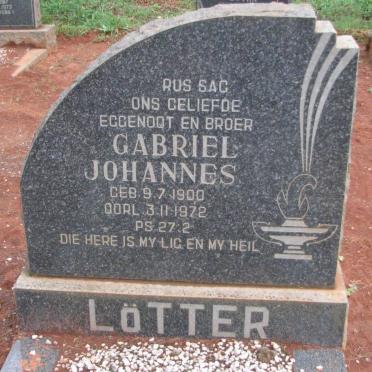LÖTTER Gabriel Johannes 1900-1972