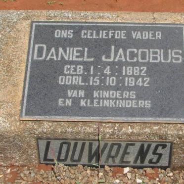 LOUWRENS Daniel Jacobus 1882-1942