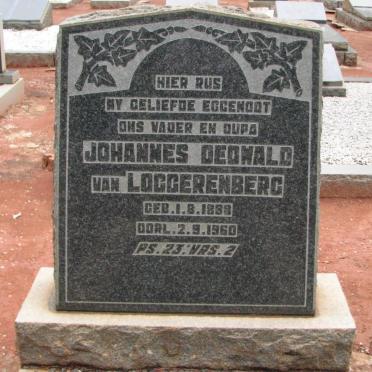 LOGGERENBERG Johannes Deowald 1888-1960