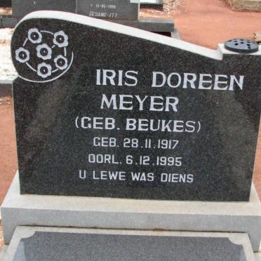 MEYER Iris Doreen nee BEUKES 1917-1995