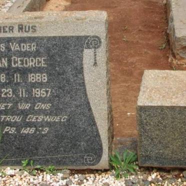MEYER Johan George 1888-1957 &amp; Anna Jacoba CALITZ 1897-1964