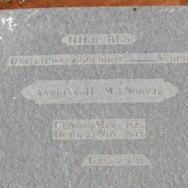 NORTJE Andrias H.M. 1873-1942