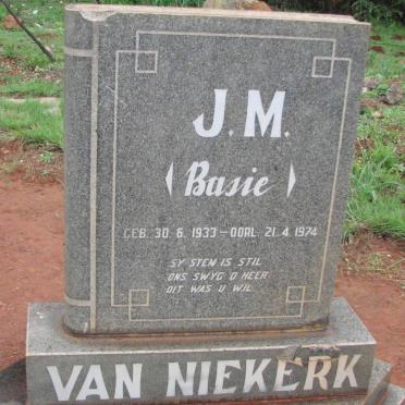 NIEKERK J.M., van 1933-1974
