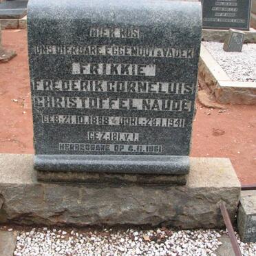 NAUDÉ Frederik Corneluis Christoffel 1888-1941 :: NAUDÉ Baba 1929-1929