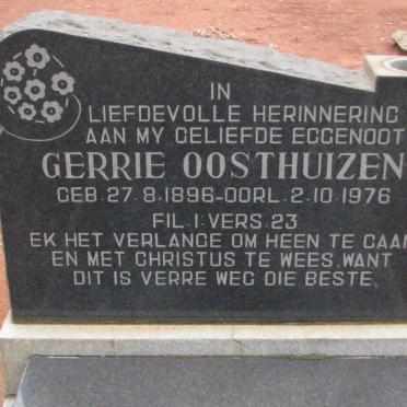 OOSTHUIZEN Gerrie 1896-1976