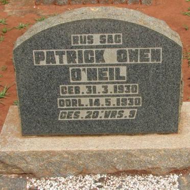 O'NEIL Patrick Owen 1930-1930