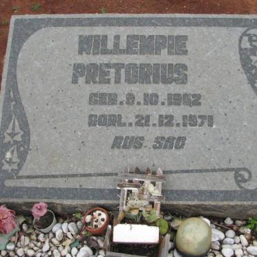 PRETORIUS Willempie 1952-1971