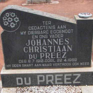 PREEZ Johannes Christiaan, du 1912-1969