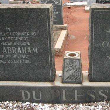 PLESSIS Jan Abraham, du 1888-1961 &amp; Cornelia Maria formerly DU PLESSIS nee KOTZE 1892-1965