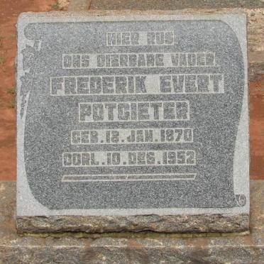 POTGIETER Frederik Evert 1870-1952 &amp; Bapie J. KRUGER 1880-1947