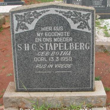 STAPELBERG S.H.C. nee BOTHA -1950