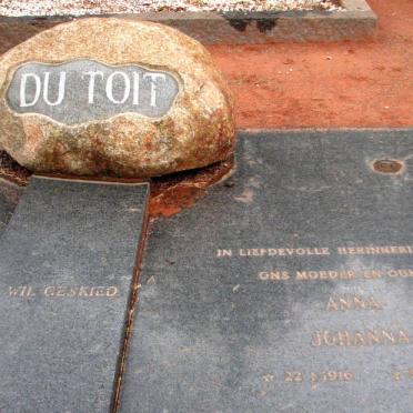 TOIT Lourens Matthys, du 1917-1983 &amp; Anna Johanna 1916-1993