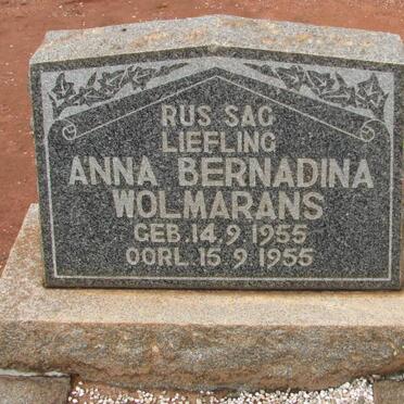 WOLMARANS Anna Bernadina 1955-1955
