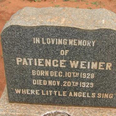 WEIMER Patience 1928-1929