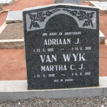 WYK Adriaan J., van 1889-1985 &amp; Martha C.J. 1898-1962
