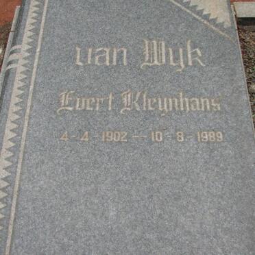 WYK Evert Kleynhans, van 1902-1989