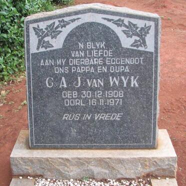 WYK C.A.J., van 1908-1971