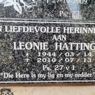 HATTINGH Leonie 1944-2010