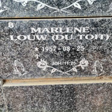 LOUW Marlene nee DU TOIT 1957-