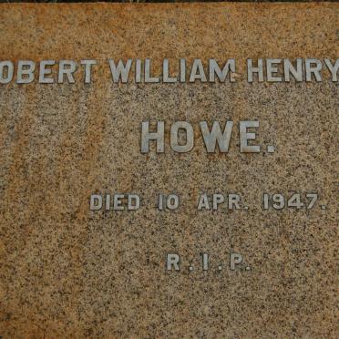 HOWE Robert William Henry Evitt -1947