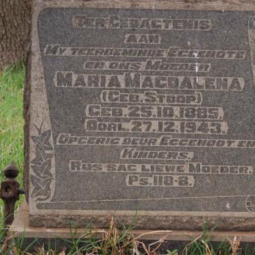 MOOLMAN Maria Magdalena nee STOOP 1885-1943