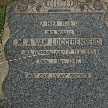 LOGGERENBERG M.A., van nee GROBBELAAR 1885-1947