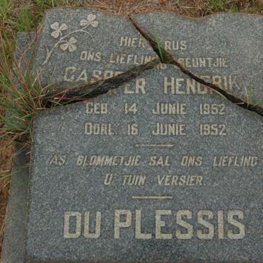 PLESSIS Casper Hendrik, du 1952-1952