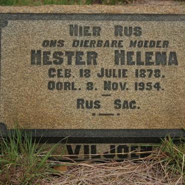 VILJOEN Hester Helena 1878-1954