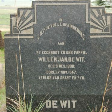 WIT Willem Jan, de 1900-1947