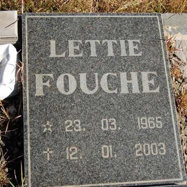 FOUCHE Lettie 1985-2003