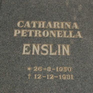 ENSLIN Catharina Petronella 1950-1981