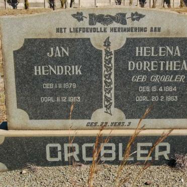 GROBLER Jan Hendrik 1879-1963 &amp; Helena Dorethea GROBLER 1884-1963