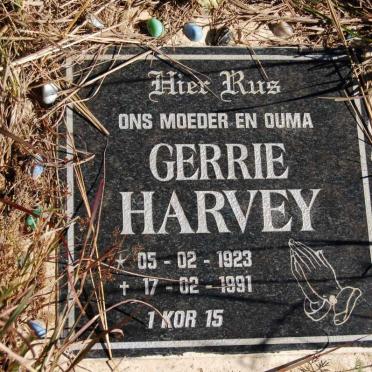 HARVEY Gerrie 1923-1991