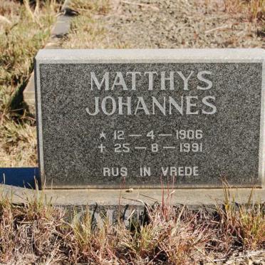 LOURENS Matthys Johannes 1906-1991