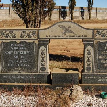 MILLER Henry Christoffel 1900-1976 &amp; Maria Cathrina Magdalena SMITH 1903-1960