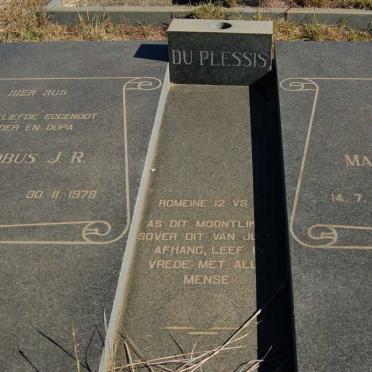 PLESSIS Jacobus J.R., du 1917-1978 &amp; Magrietha E. 1909-