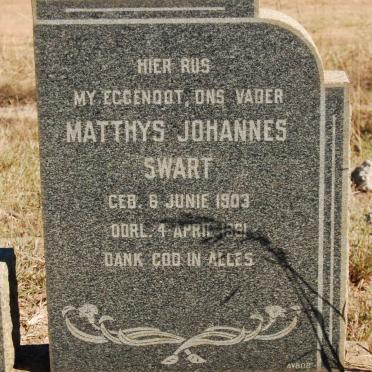SWART Matthys Johannes 1903-1961