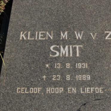 SMIT Klien M.W.v. Z. 1931-1989