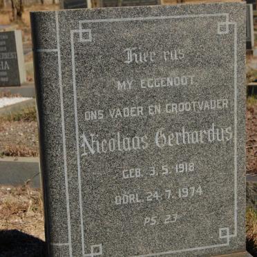 SWART Nicolaas Gerhardus 1918-1974